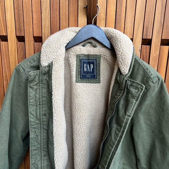 GAP Army Green Jacket Men’s- Small - Picture 5 of 7
